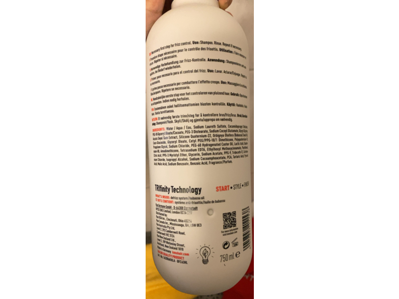 Kms Tamefrizz Shampoo, 25.3 fl oz/750 mL