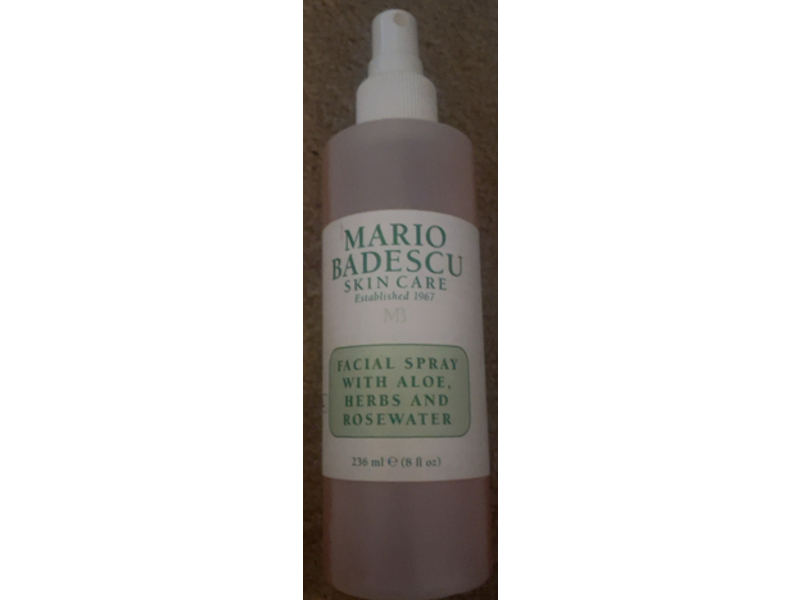 Mario Badescu Skin Care Facial Spray, Aloe Herbs & Rose Water, 8 fl oz/236 mL