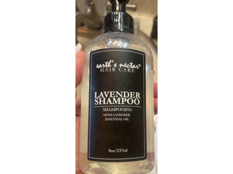 Earth's Nectar Lavender Shampoo, White Lavender, 8 oz/237 mL