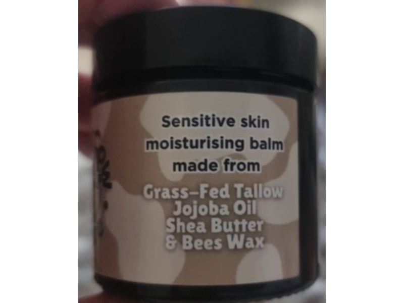 Fat Cow Skincare Sensitive Skin Moisturizing Balm, Grass-Fed Tallow Jojoba Oil, Shea Butter & Bees Wax, 60 mL