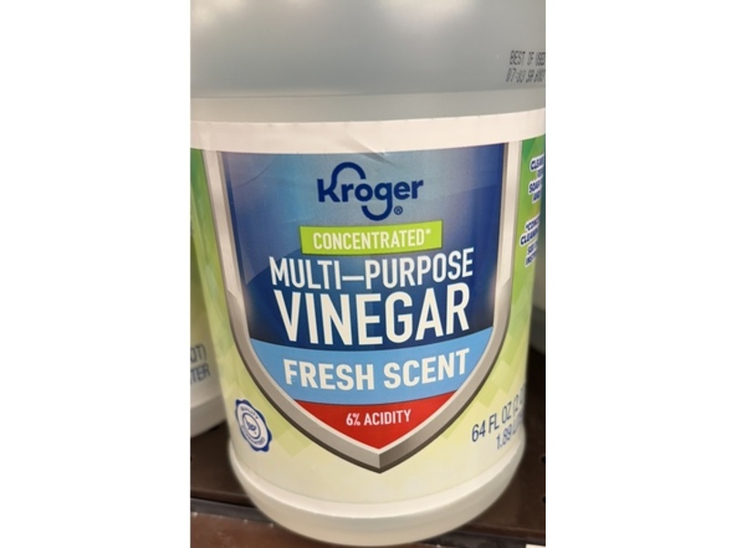 Kroger Concentrated Multi-Purpose Vinegar, Fresh Scent, 64 fl oz/1.89 L
