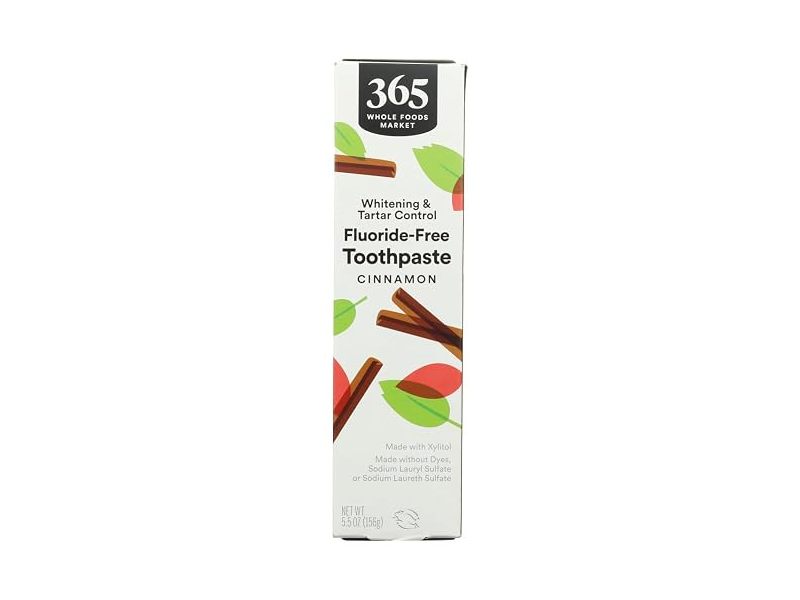 365 By Whole Foods Market Fluoride-Free Toothpaste, Cinnamon, 5.5 oz/156 g