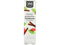 365 By Whole Foods Market Fluoride-Free Toothpaste, Cinnamon, 5.5 oz/156 g - thumbnail 1