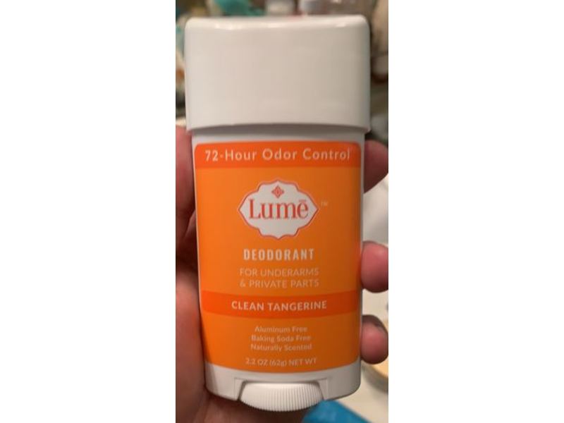 Lume Whole Body Deodorant, Clean Tangerine, 2.2 oz (62 g)