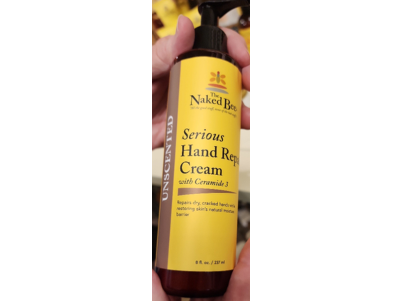 The Naked Bee Serious Hand Repair Cream, Ceramide 3, 8 fl oz/237 mL