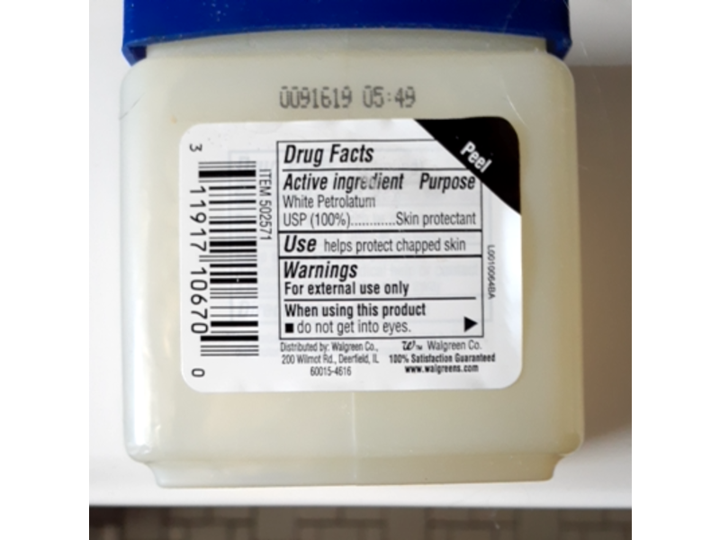 Walgreens Pure Petroleum Jelly, 3.75 oz/106 g