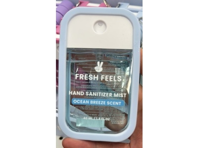 Fresh Feels Hand Sanitizer, Ocean Breeze Scent, 1.4 fl oz/40 mL
