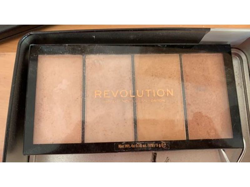 Revolution Re-Loaded Highlighter Palette, Lustre Lights Warm, 0.18 oz/5 g
