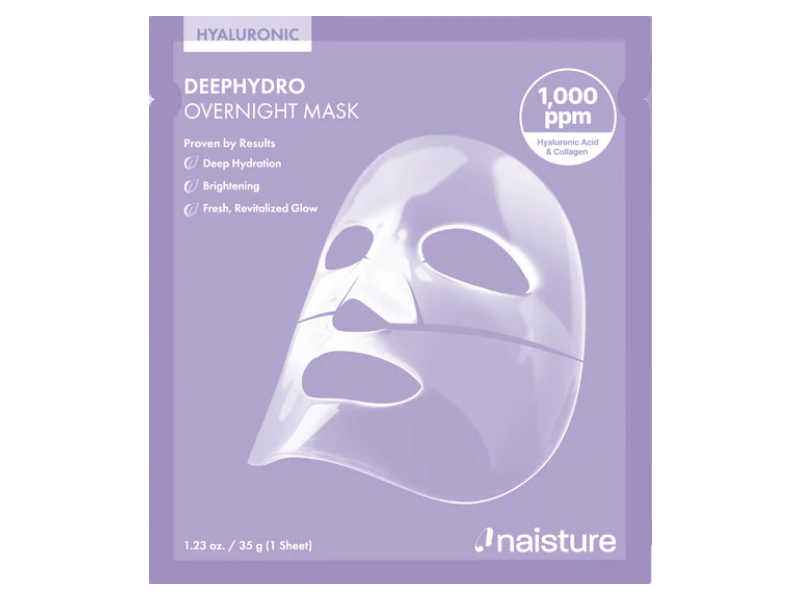 Naisture Deephydro Overnight Mask, Hyaluronic Acid & Collagen, 1.23 oz/35 g, 1 Count