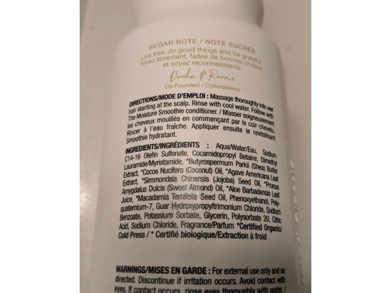 Raw Sugar The Moisture Smoothie Shampoo, 18 fl oz/532 mL, Pack Of 2