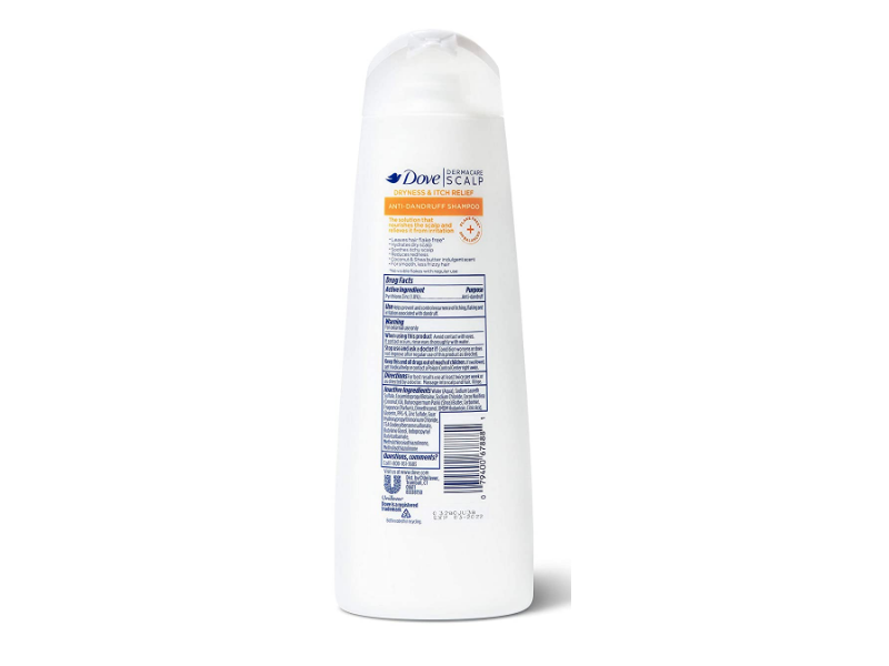 Dove Dermacare Scalp Anti Dandruff Shampoo, Dryness & Itch Relief, 12 fl oz/355 mL