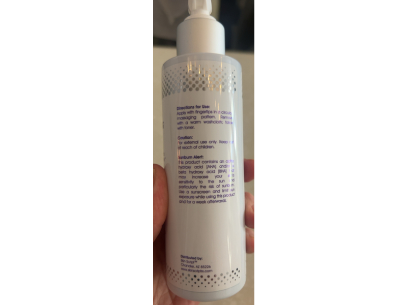 Skin Script Honey Brightening Cleanser, Mendelic +Lactic Acids & Black Beeome, 6.4 fl oz/190 mL