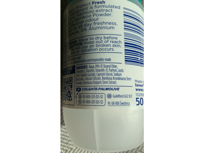 Sanex Nature Protect Deo Roll-on, Bio Bamboo Extract, 50 mL