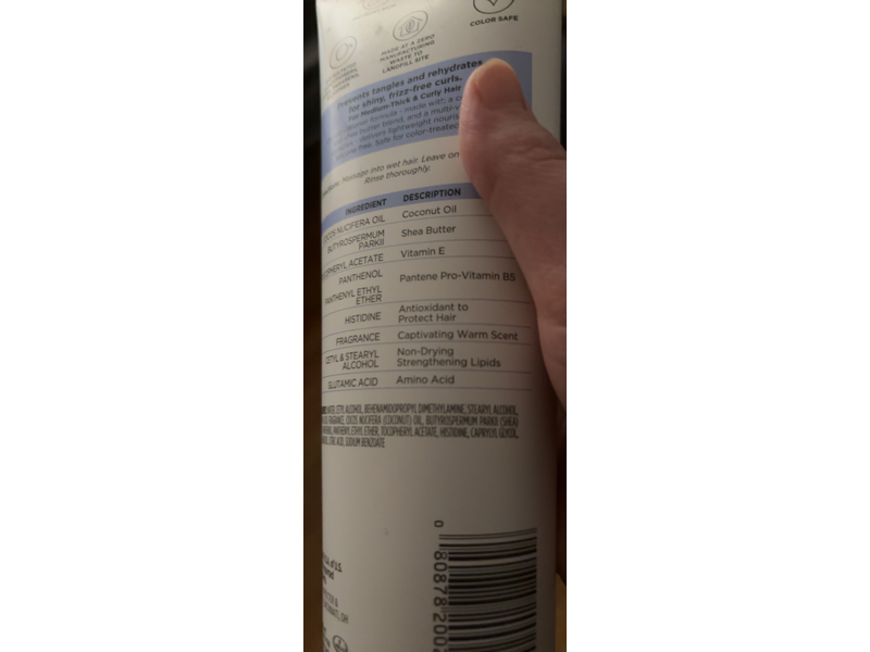 Pantene 1 Minute Miracle Conditioner, Coconut + Shea, 10.9 fl oz/325 mL