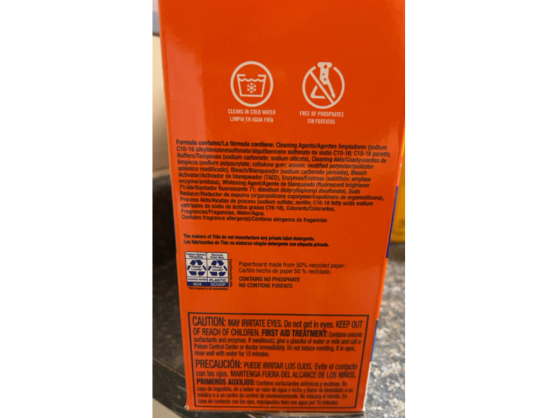 Tide Powder Laundry Detergent, Original, 133 Loads, 169 oz/4.8 kg