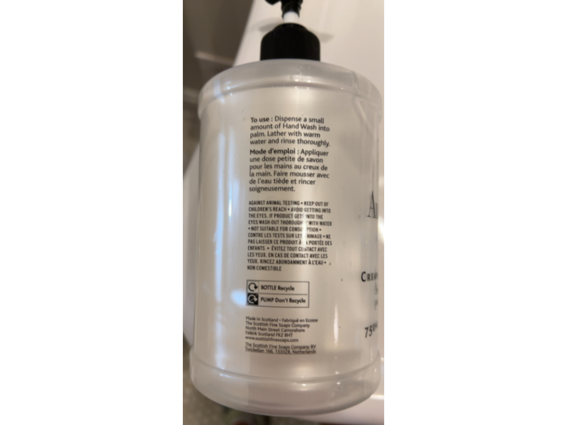 Au Lait Creme Hand Wash, Savlon Liquid, 25 fl oz/750 mL