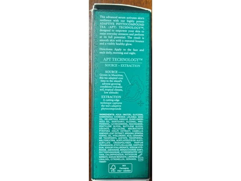 Fresh Tea Elixir Skin Resilience Activating Serum Serum, 1 fl oz