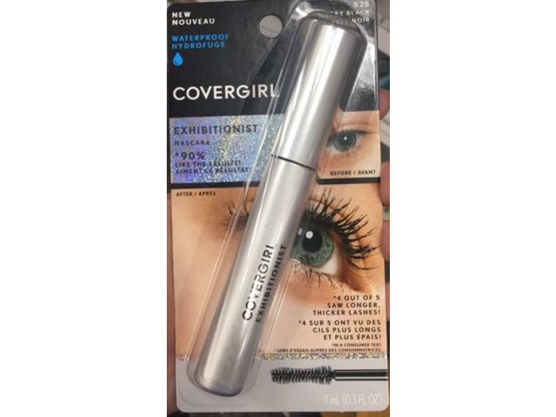 Covergirl Exhibitionist Mascara, 825 Very Black, Waterproof, 0.3 fl oz/9 mL