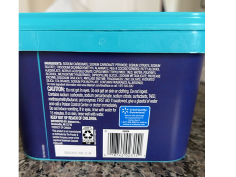 Great Value Advanced Dishwasher Pacs, Fresh Scent, 96 Pacs, 43.3 oz/1.23 kg