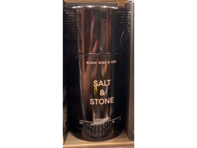 Salt & Stone Deodorant, Black Rose & Oud, 2.5 oz/75 g