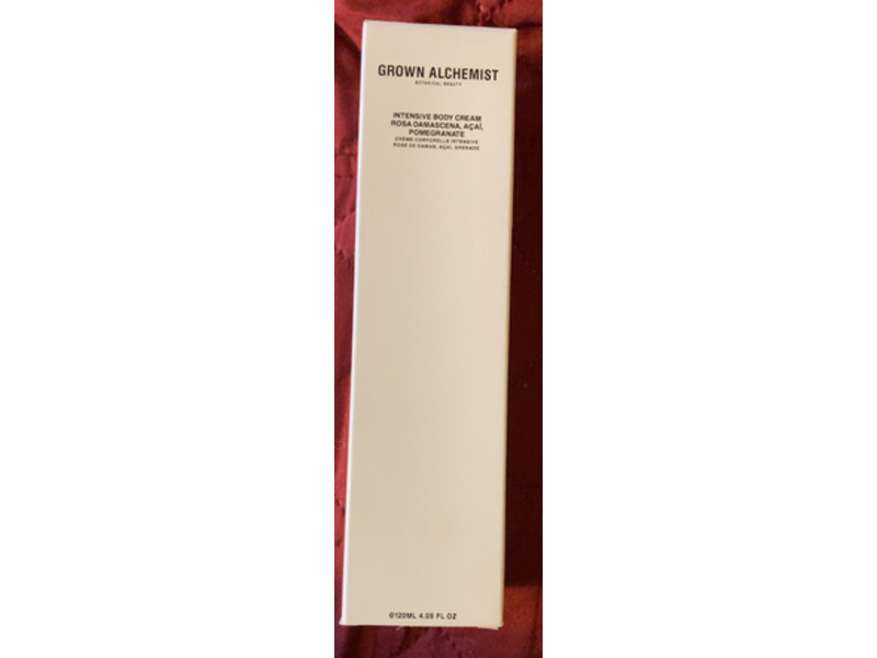 Grown Alchemist Intensive Body Cream, Rosa Damascena, Acai & Pomegranate, 4.05 fl oz/120 mL