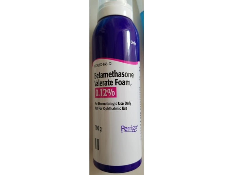 Betamethasone Valerate Foam, 0.12%, 100 g Perrigo