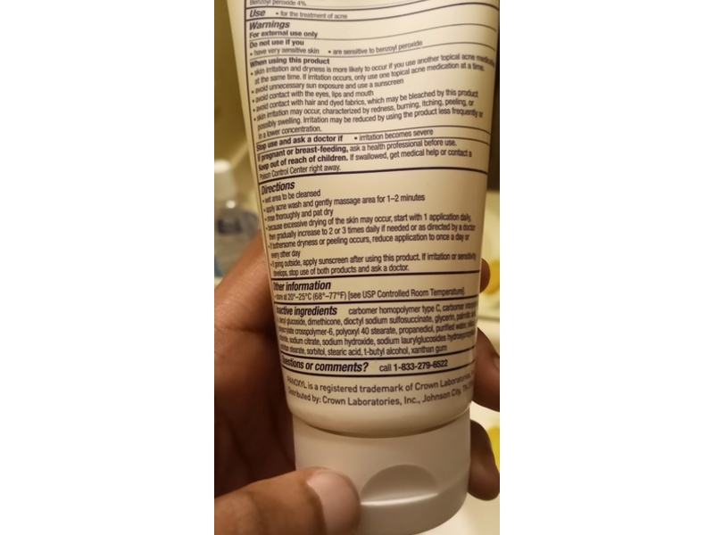 Panoxyl Acne Creamy Wash, 6 fl oz/170 g