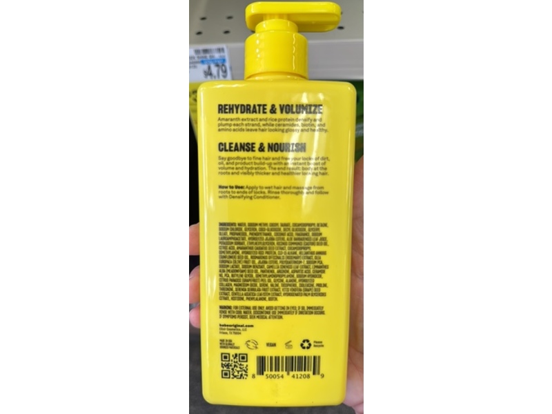 Babe Original Densifying Shampoo, 13.5 fl oz/400 mL