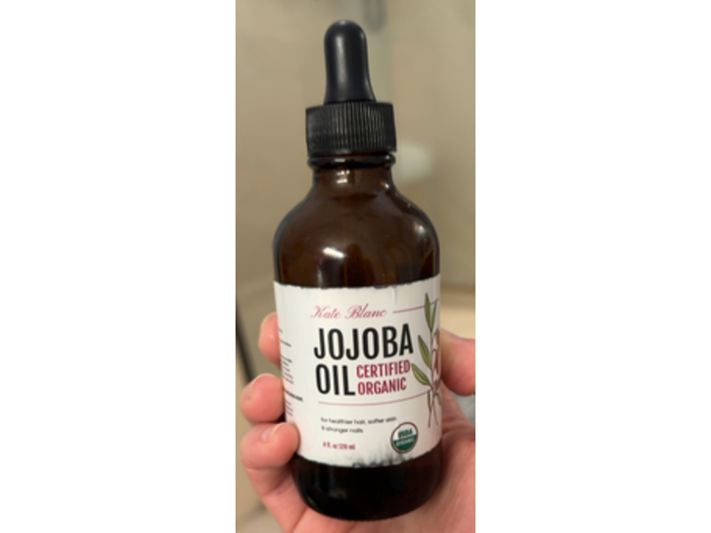 Kate Blanc Jojoba Oil, Certified Organic, 4 fl oz/120 mL