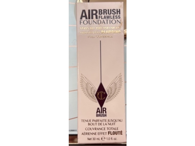 Charlotte Tilbury Airbrush Flawless Foundation, 6 Neutral, 1.0 fl oz/30 mL