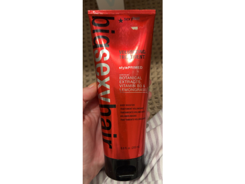 Sexy Hair Big Volumizing Treatment, Botanical Extracts + Vitamin B3 & Lemongrass, 6.8 fl oz/200 mL