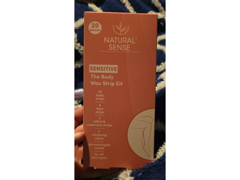 Natural Sense The Body Wax Strip Kit, 20 Count