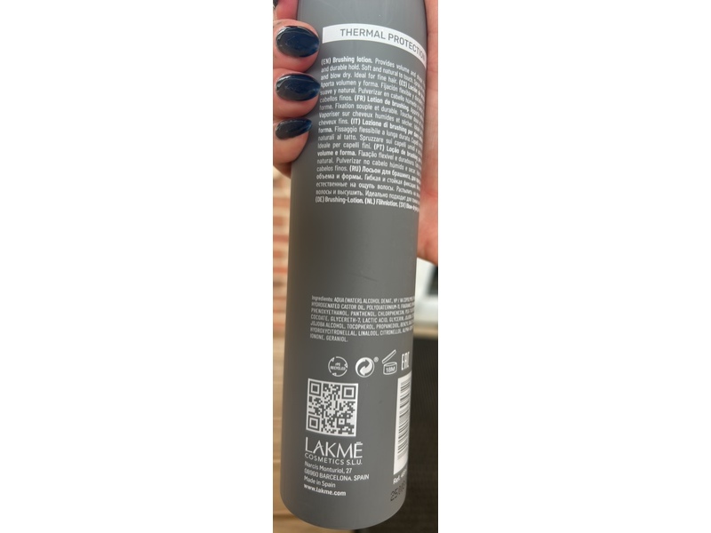 Lakme K Styling Shape Brushing Lotion, Medium Hold 2, 10.2 fl oz/300 mL