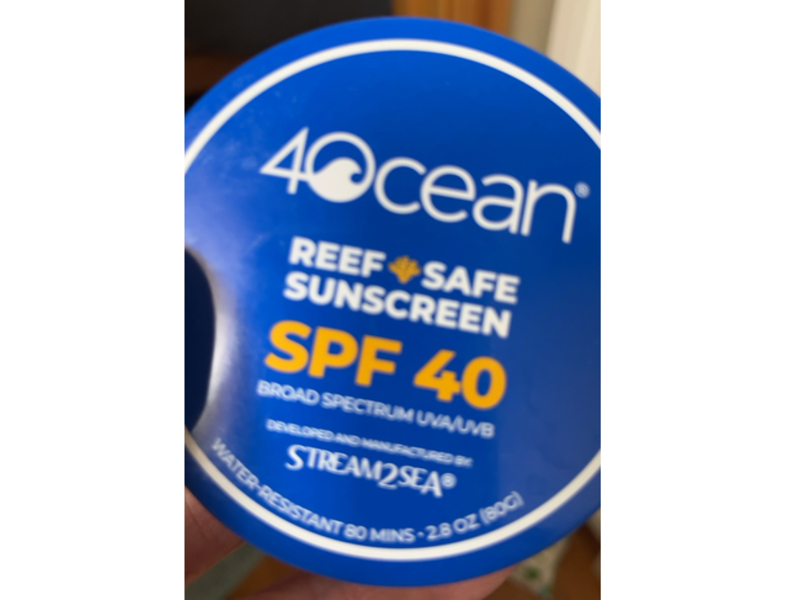 4Ocean Reef Safe Sunscreen, SPF 40, 2.8 oz/80 g