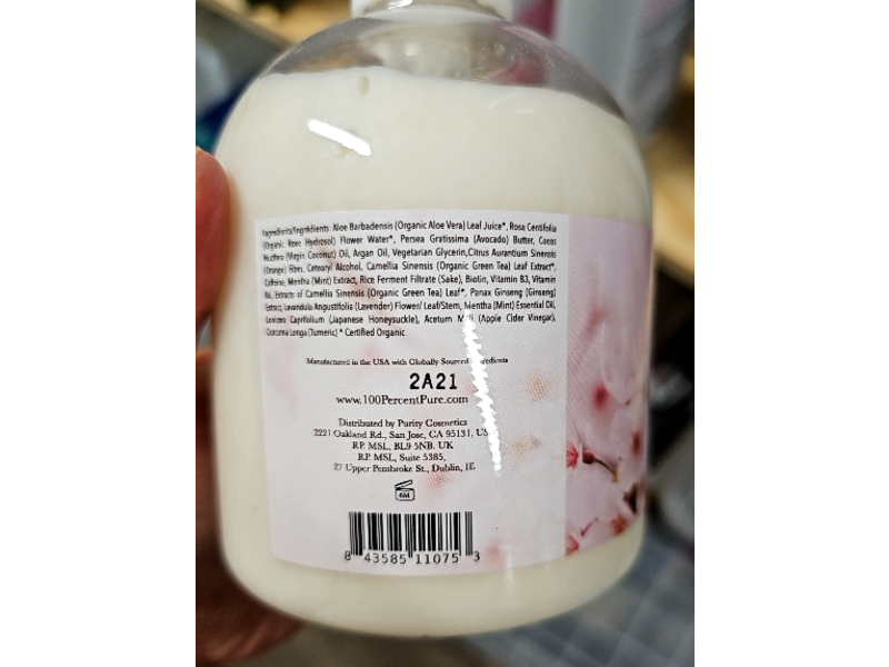 100% Pure Glossy Locks Grow More Conditioner, 16 fl oz/474 mL