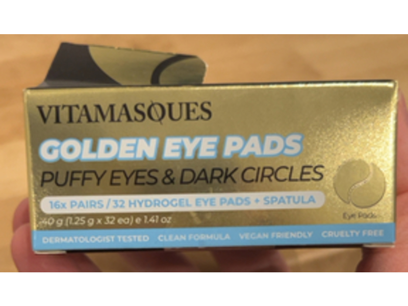 Vitamasques Golden Eye Pads, 1.41 oz/40 g, 16 Pairs