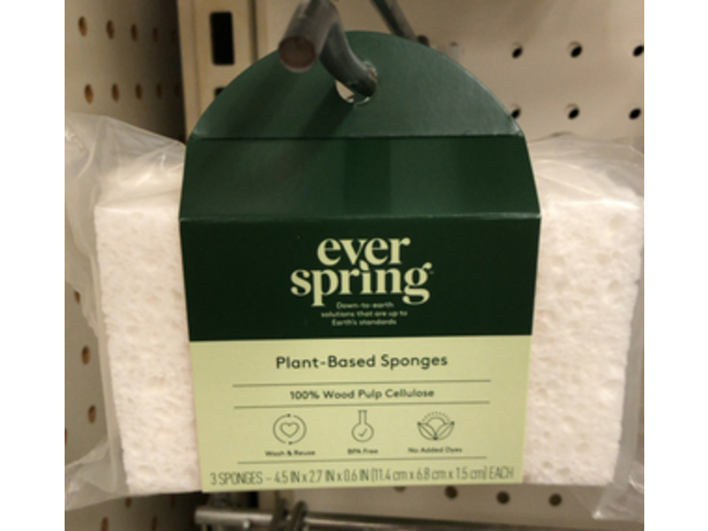 Ever Spring Plant Based Sponges, 3 Count