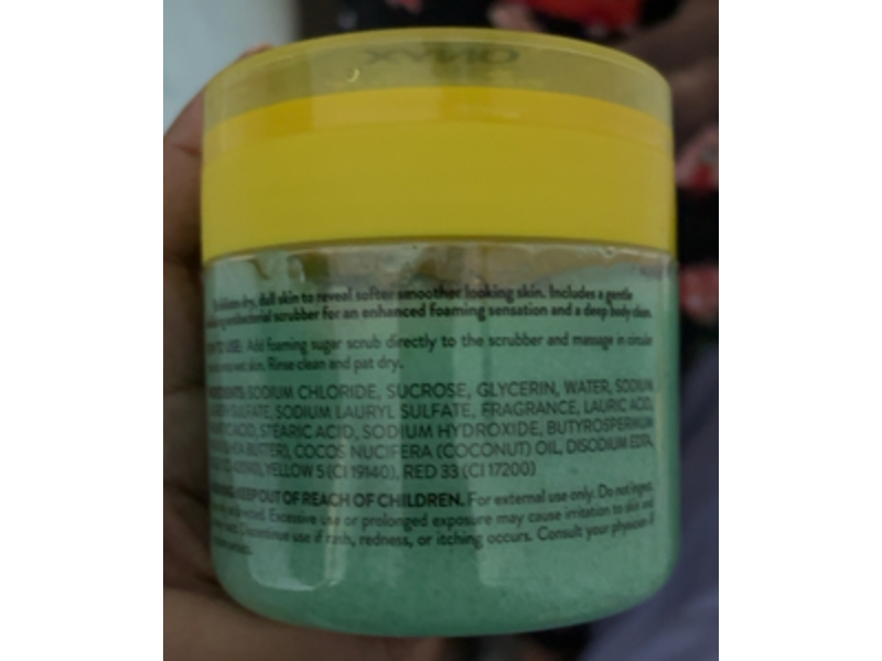 Onyx Professional Foaming Sugar Scrub, Coconut Bliss, Coconut & Vanilla, 16 oz/453 g