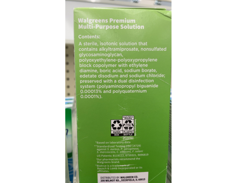 Walgreens Contact Lenses Multi-Purpose Solution, 12 fl oz/355 mL, 2 Pieces