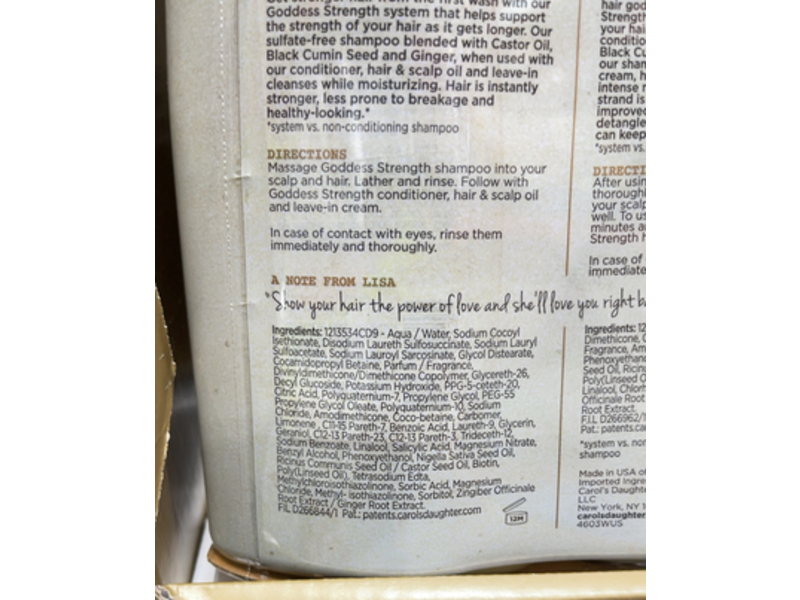 Carol's Daughter Fortifying Shampoo & Conditioner, 28 fl oz/828 mL