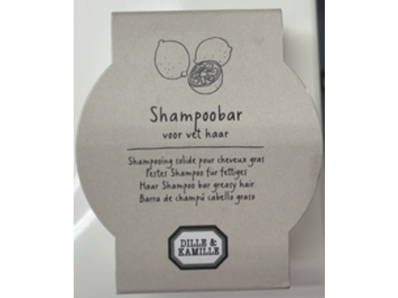 Dille & Kamille Shampoo Bar, Oil Hair, 60 g
