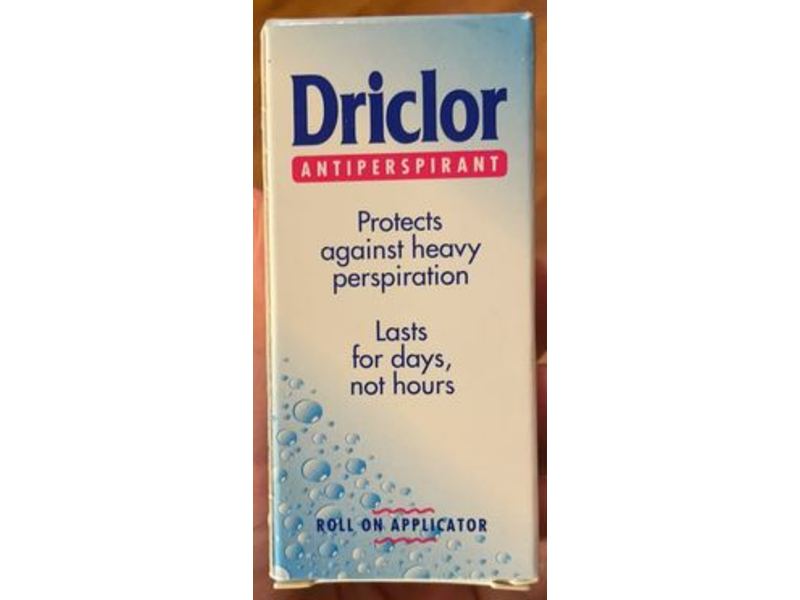 Driclor Antiperspirant Roll On Applicator, 20 mL