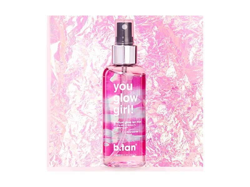 b.tan Face Self Tanner | You Glow Girl Face Tanner Spritz - Lightweight, Daily Gradual Sunless Tanner Mist 100 ml