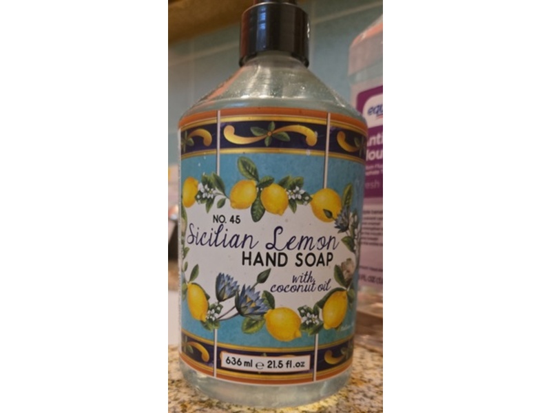 Home & Body Co. No. 45 Sicilian Lemon Hand Soap with Coconut Oil, 21.5 fl oz/636 mL