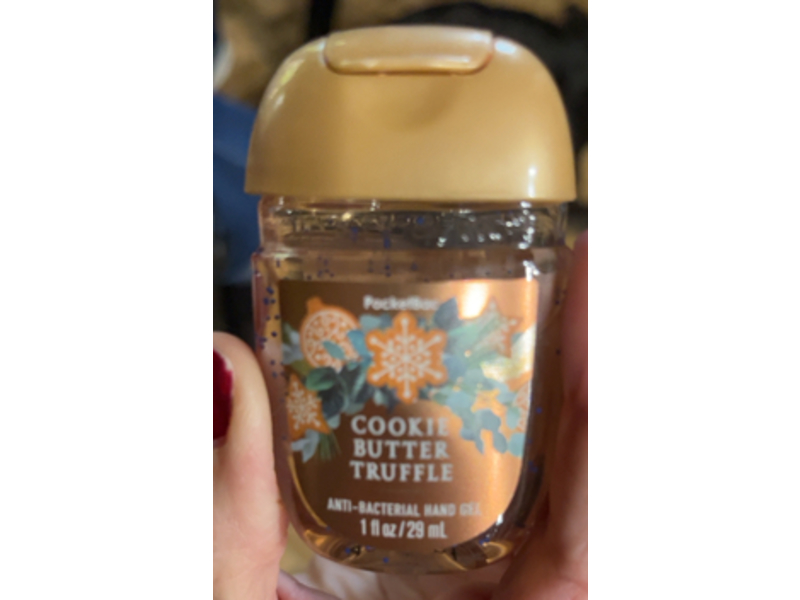 Bath & Body Works Pocketbac Anti-Bacterial Hand Gel, Cookie Butter Truffle, 1 fl oz/29 mL, Pack Of 6