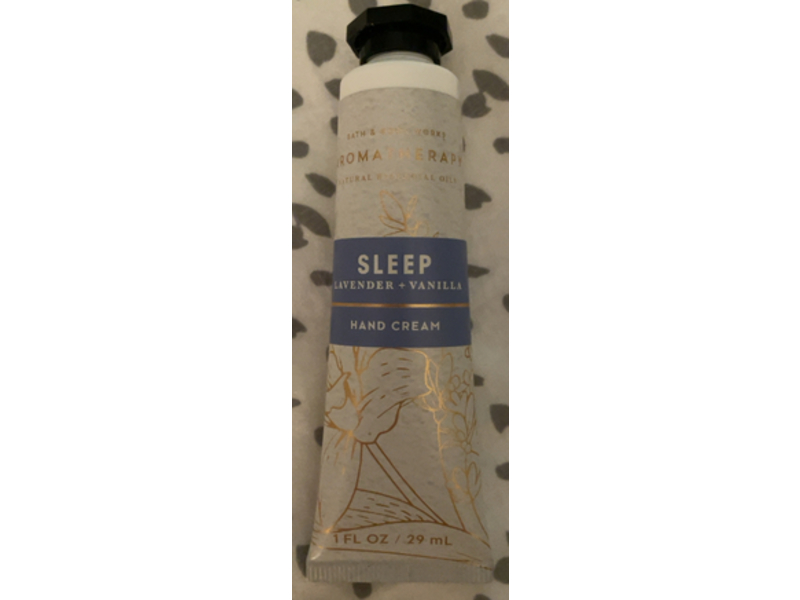 Bath & Body Works Aromatherapy Sleep Hand Cream, Lavender + Vanilla, 1 fl oz/29 mL, Pack Of 2