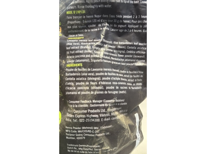 Godrej Nupur Henna, Goodness Of 9 Herbs, 1kg