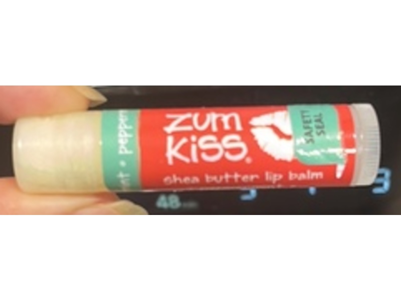 Zum Kiss All Natural Shea Butter Lip Balm, Peppermint, 0.15 oz