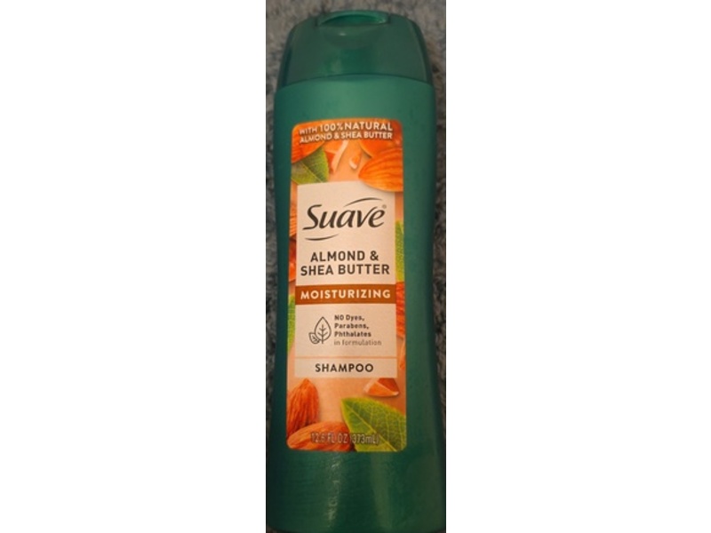 Suave Moisturizing Shampoo, Almond & Shea Butter, 12.6 fl oz/373 mL