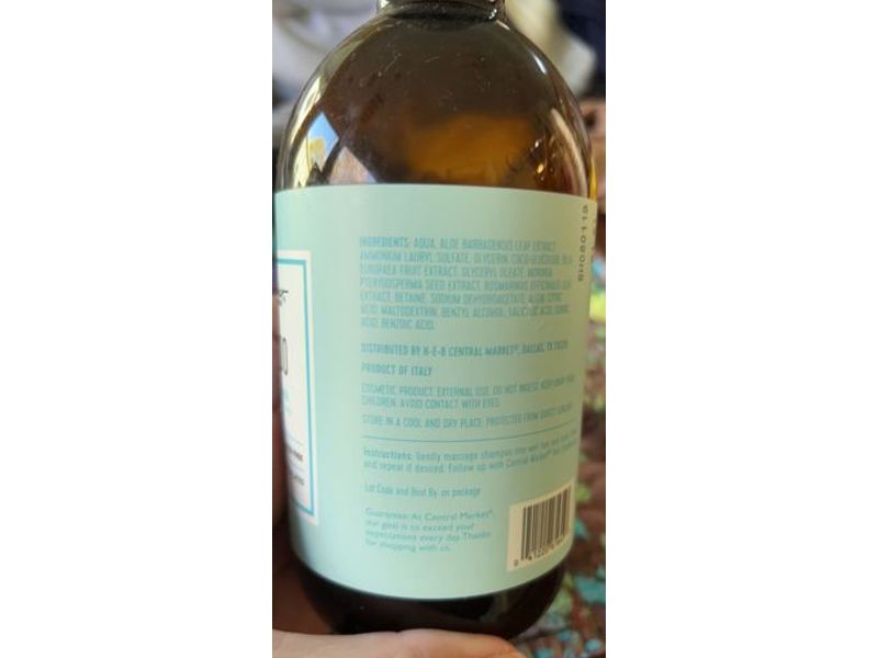 Central Market H-E-B Shampoo, Fragrance Free, 16.9 fl oz/500 mL